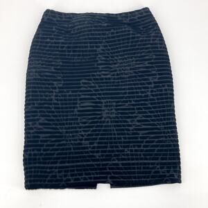 Alberto Makali New York Womens Black Jacquard Dress Skirt Size US 6 EU 40